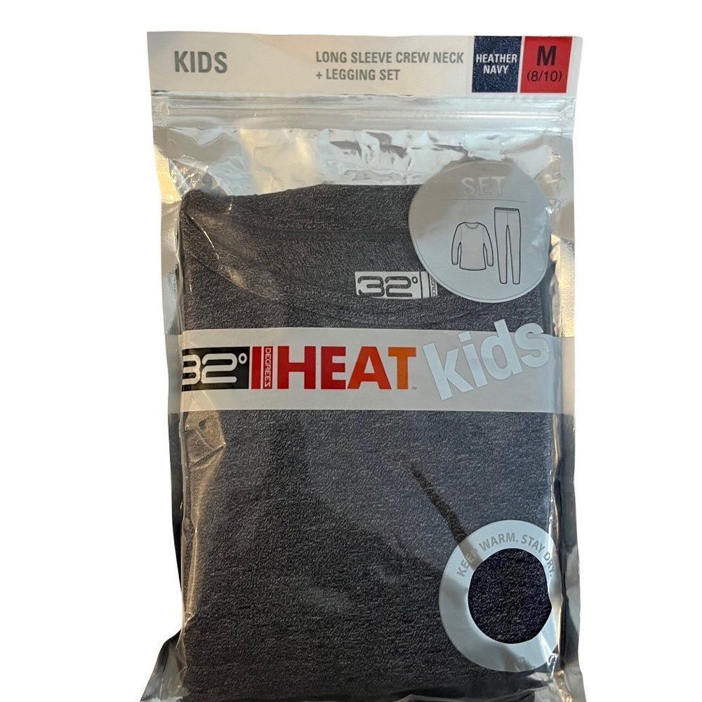 32 Degrees long sleeve and legging set kids Thermal